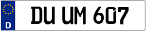 Trailer License Plate